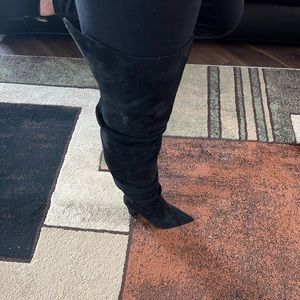 Shoe dazzle thigh high boots